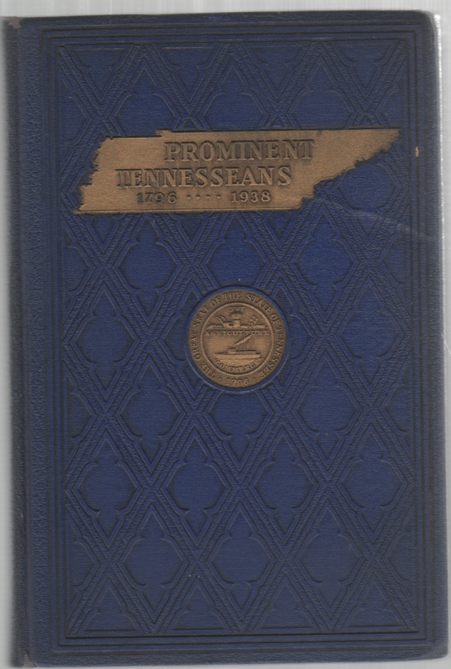 Image for Prominent Tennesseans 1796-1938
